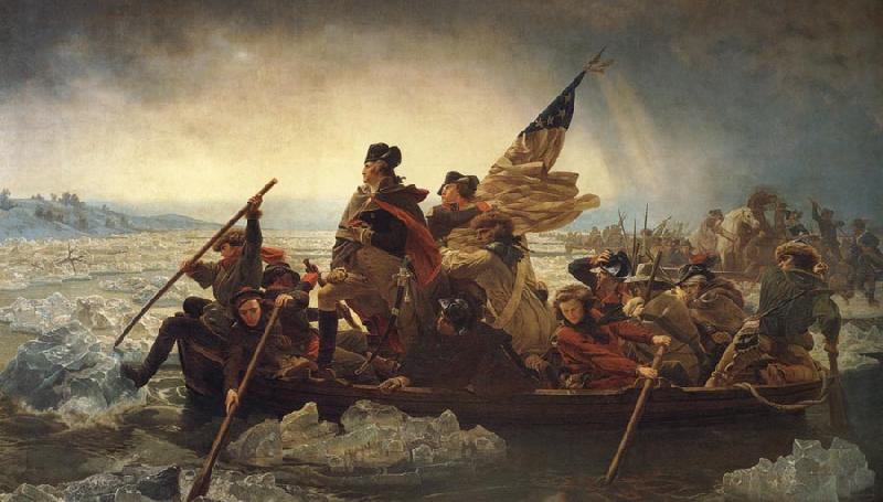 Leutze, Emmanuel Gottlieb Washington Crossing the Delaware Sweden oil painting art